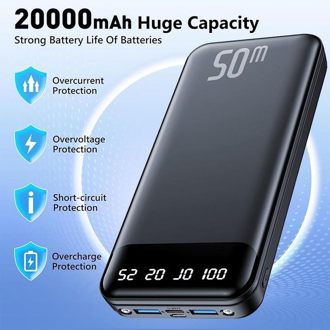 VIC ?20000mAh Power Banks 74Wh Portable Charger Ultra Slim Battery Pack( Type C Input)